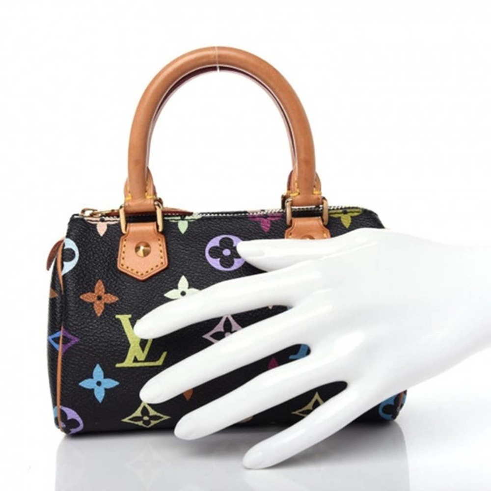 ❌❌ Louis Vuitton Multicolor speedy Mini HL bag Murakami Vintage black Monogram - Picture 2 of 13